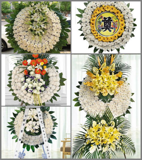 湖北襄阳市枣阳市平林镇吴集村花圈速递